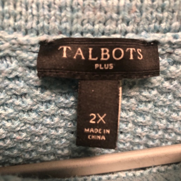 DONATED to WNC Helene Recovery Talbots 2X textured Sabrina Donegal Sweater - Picture 8 of 10